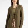 MORE & MORE Ajour Cardigan, soft reed green, Sommer-Kollektion
