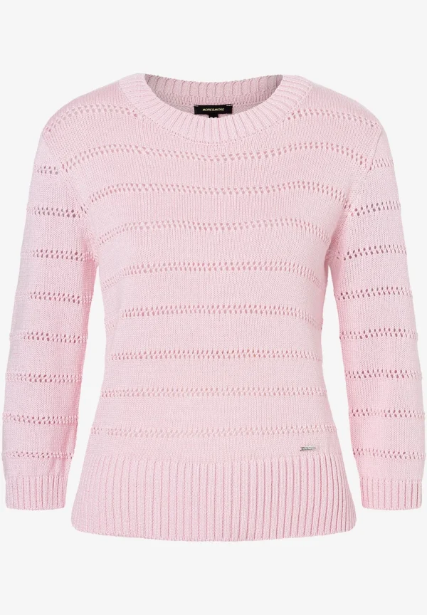 MORE & MORE Ajour Pullover, sorbet rose, Frühjahrs-Kollektion