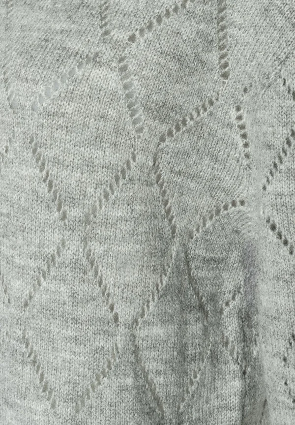 MORE & MORE Ajour-Pullover, melange, Herbst-Kollektion