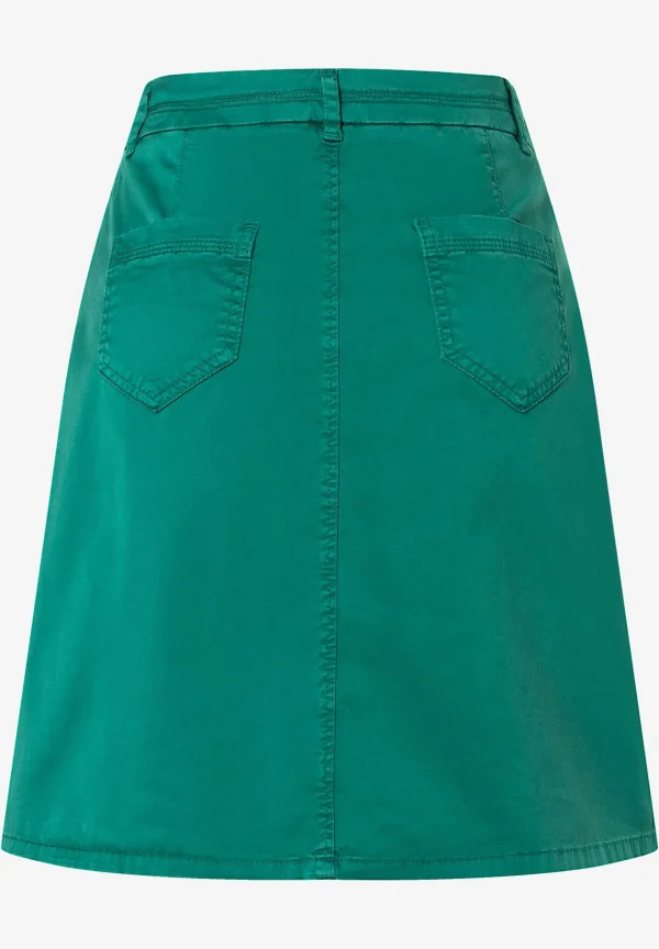 MORE & MORE Baumwoll/Stretch Rock, summergarden green, Sommer-Kollektion