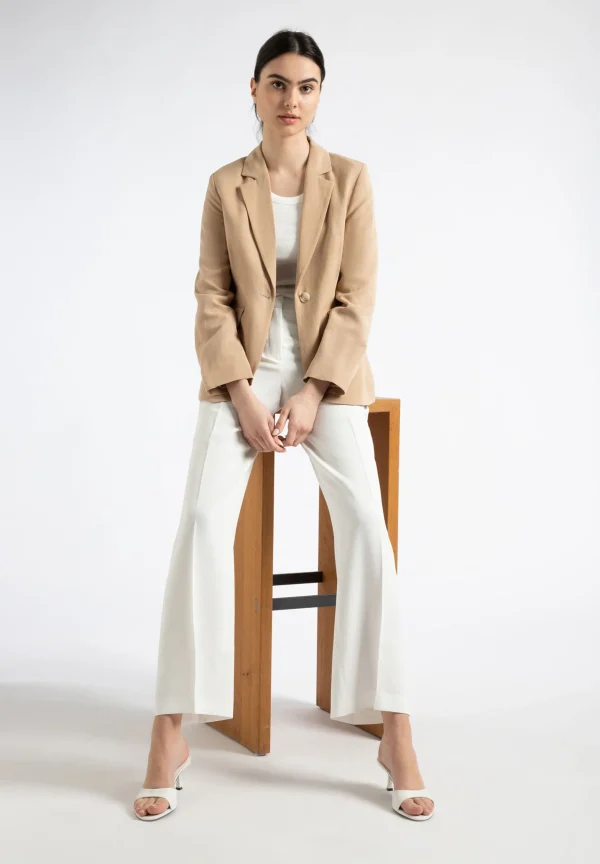 MORE & MORE Blazer, soft toffee, Sommer-Kollektion
