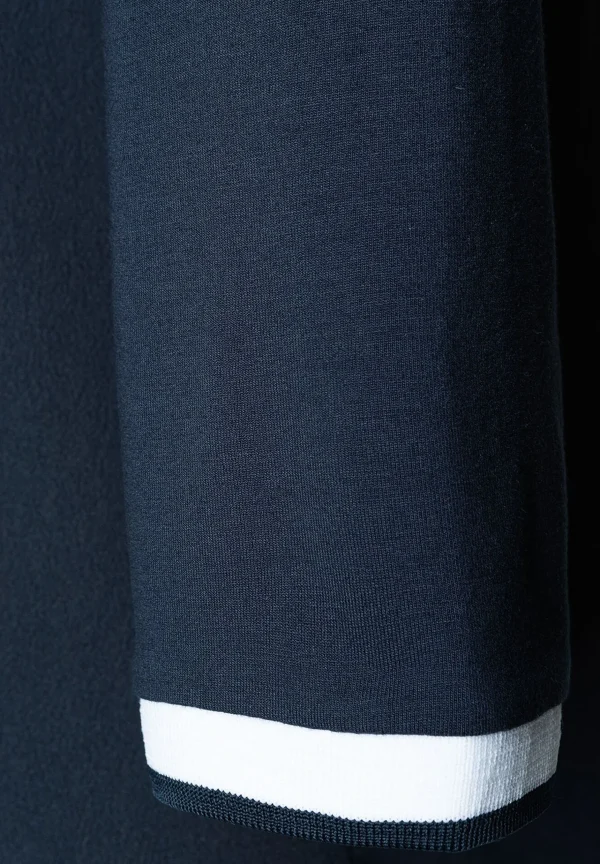 MORE & MORE Blusenshirt mit Kontrastabschlüssen,