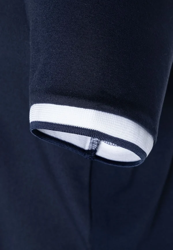 MORE & MORE Blusenshirt mit Kontrastabschlüssen, /weiß, Frühjahrs-Kollektion