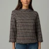 MORE & MORE Bouclé Sweatshirt, kariert, Winter-Kollektion