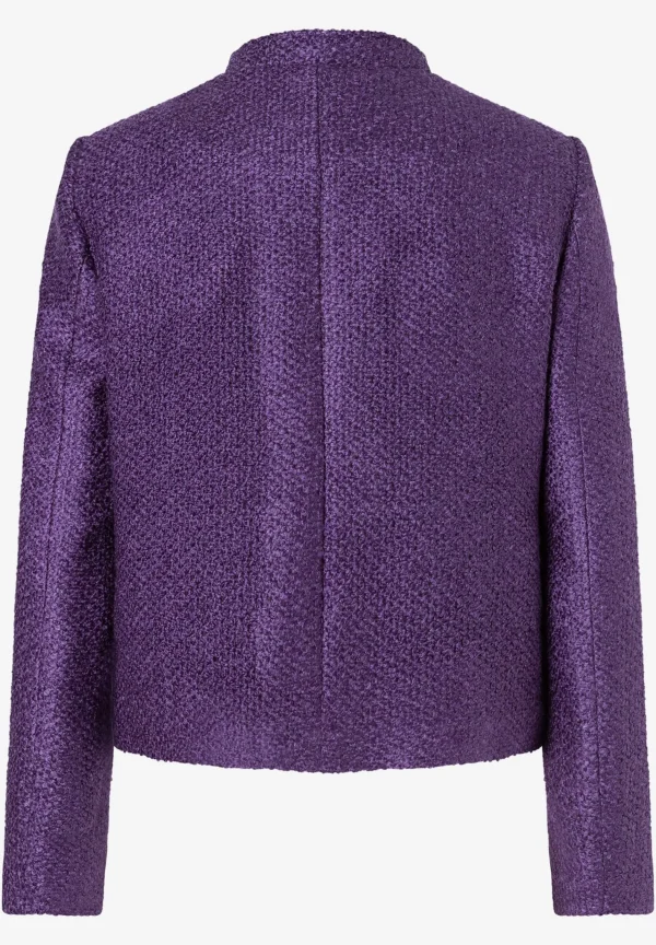 MORE & MORE Bouclé-Blazer, pure purple, Herbst-Kollektion