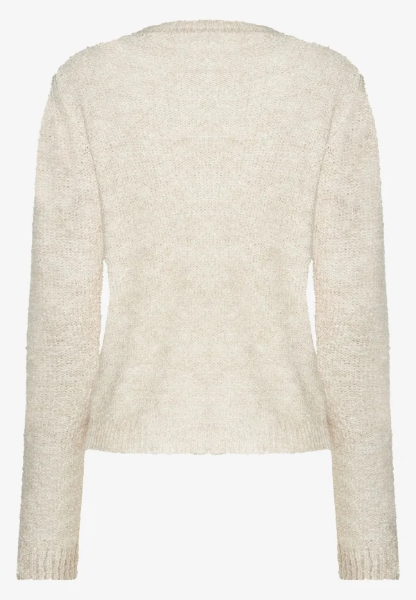 MORE & MORE Bouclé-Pullover, powder creme, Herbst-Kollektion