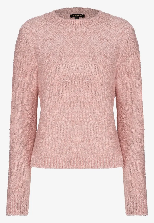 MORE & MORE Bouclé-Pullover, rose flush, Herbst-Kollektion