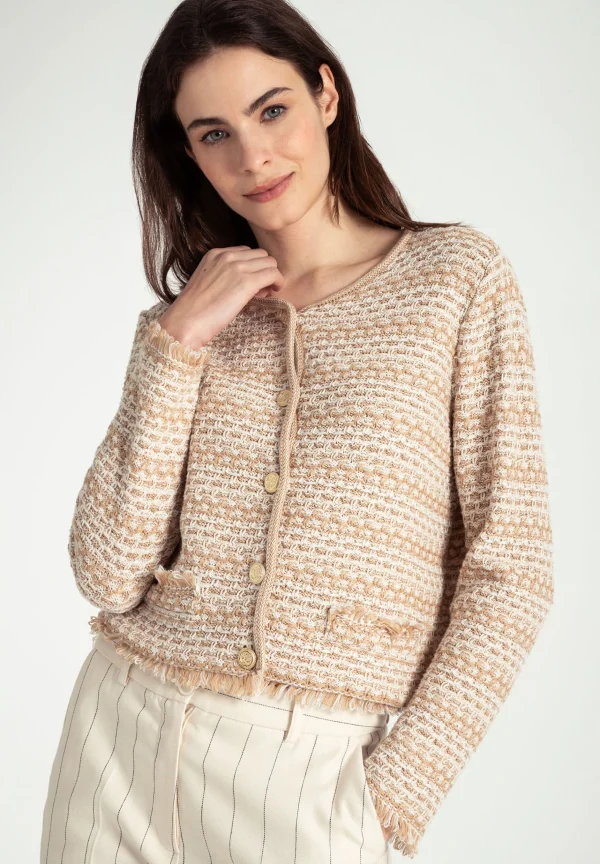 MORE & MORE Cardigan mit Struktur, Frühjahrs-Kollektion