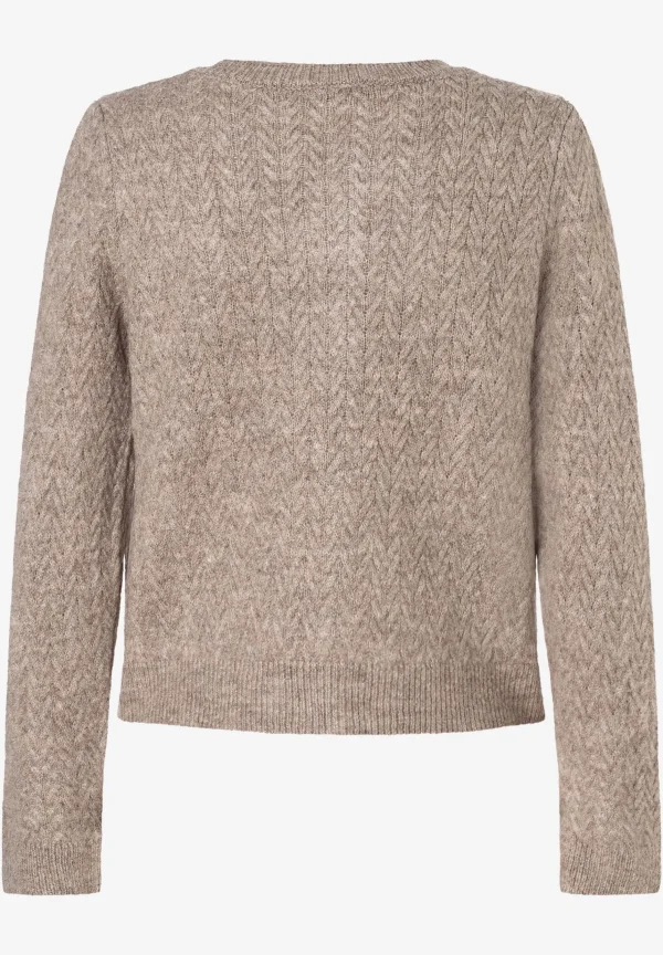 MORE & MORE Cardigan mit Struktur, taupe, Herbst-Kollektion