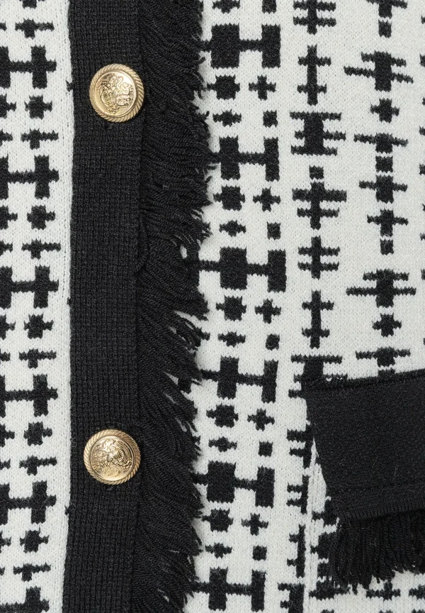 MORE & MORE Cardigan, /weiß Muster, Frühjahrs-Kollektion