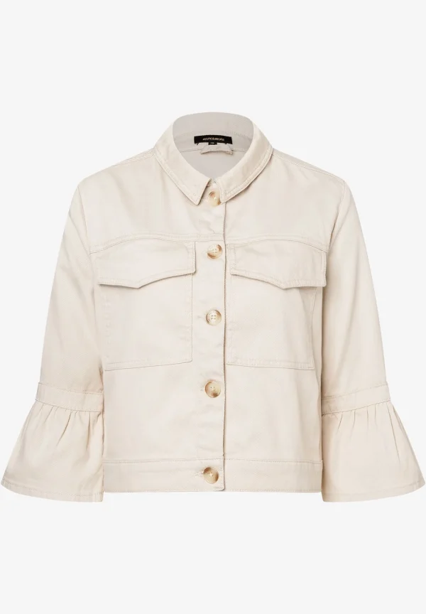 MORE & MORE Colored Denim Jacke, sand, Sommer-Kollektion