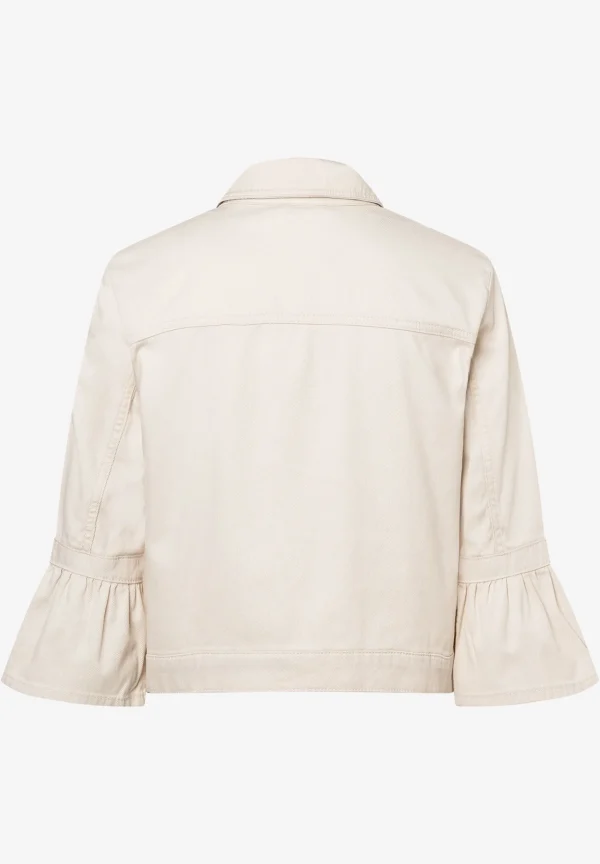 MORE & MORE Colored Denim Jacke, sand, Sommer-Kollektion