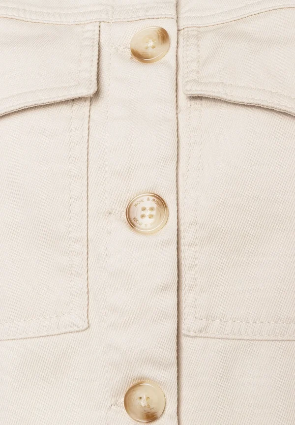 MORE & MORE Colored Denim Jacke, sand, Sommer-Kollektion