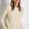 MORE & MORE Cord Sweatshirt, powder creme, Herbst-Kollektion