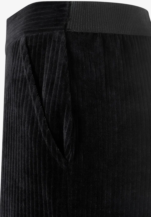 MORE & MORE Cord-Jersey Hose, , Herbst-Kollektion