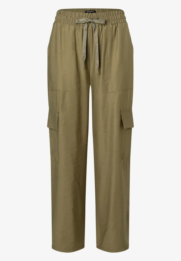 MORE & MORE fließende Cargohose, soft reed green, Sommer-Kollektion