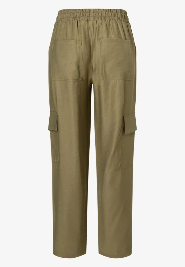 MORE & MORE fließende Cargohose, soft reed green, Sommer-Kollektion