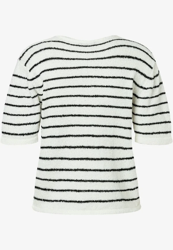 MORE & MORE gestreifter Cardigan, ecru/schwarz, Frühjahrs-Kollektion