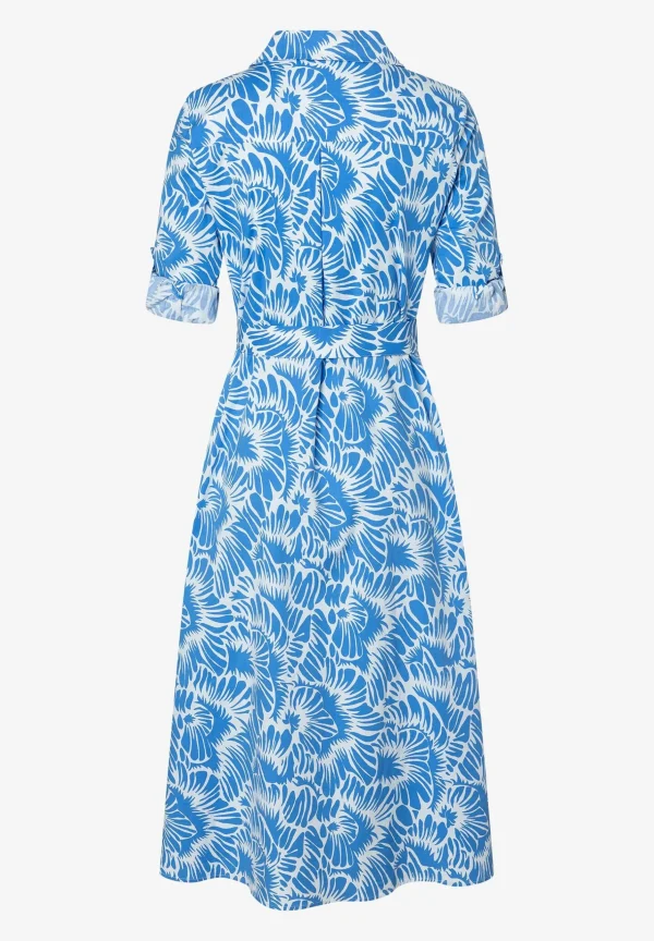 MORE & MORE Hemdblusenkleid, blau/weiß, Frühjahrs-Kollektion