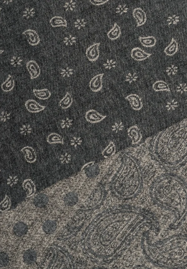 MORE & MORE Jacquard-Schal mit Fransen, schwarz/ecru, Winter-Kollektion