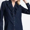 MORE & MORE Jeansbluse, Frühjahrs-Kollektion