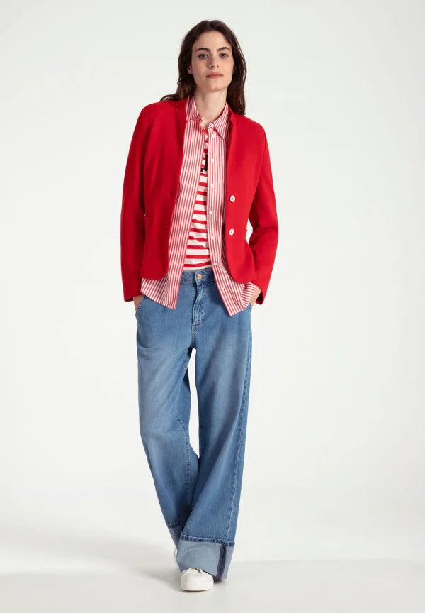 MORE & MORE Jerseyblazer, soft red, Frühjahrs-Kollektion