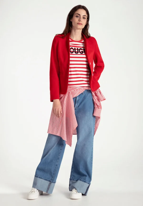 MORE & MORE Jerseyblazer, soft red, Frühjahrs-Kollektion
