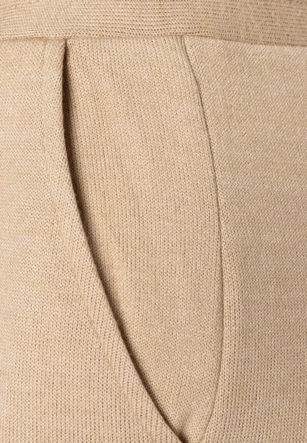 MORE & MORE Jerseyhose, beige, Herbst-Kollektion