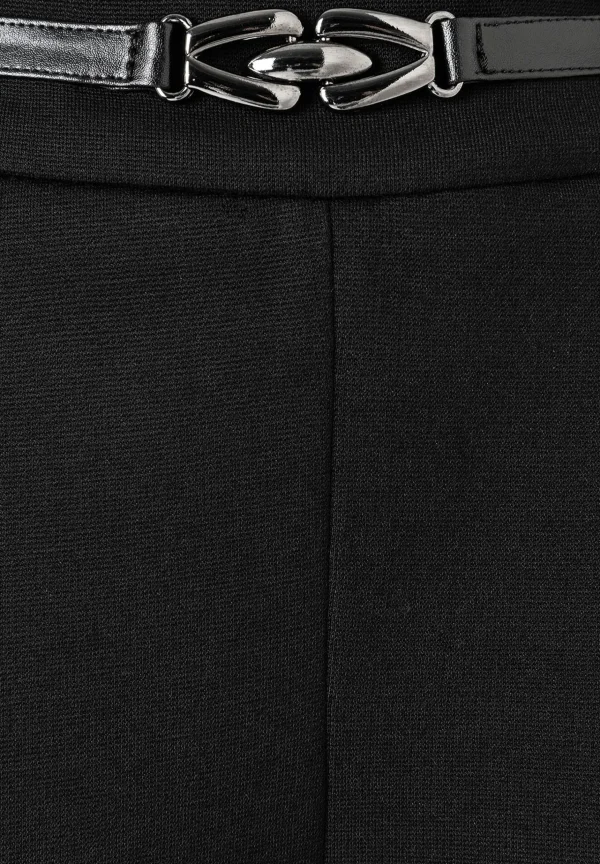 MORE & MORE Jerseyhose mit Ziergürtel, , Winter-Kollektion