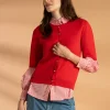 MORE & MORE Kurzarm-Cardigan, soft red, Frühjahrs-Kollektion