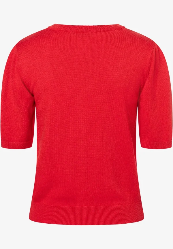 MORE & MORE Kurzarm-Cardigan, soft red, Frühjahrs-Kollektion
