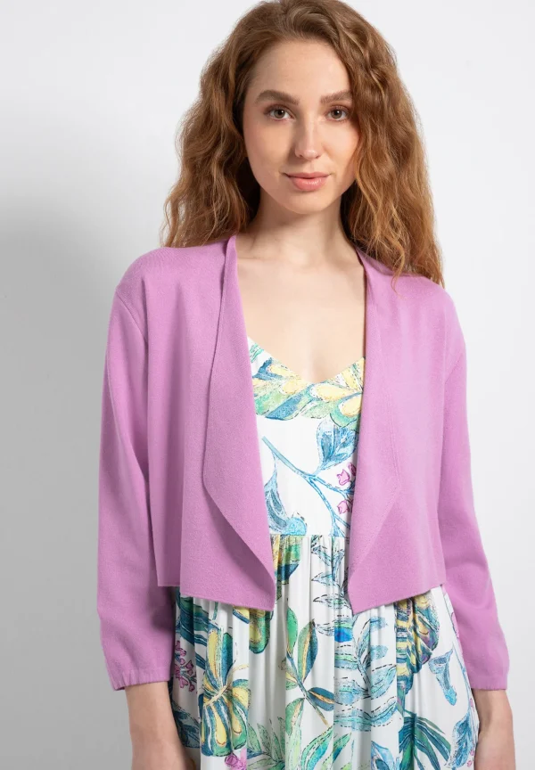 MORE & MORE kurzer Cardigan, summer lavender, Sommer-Kollektion