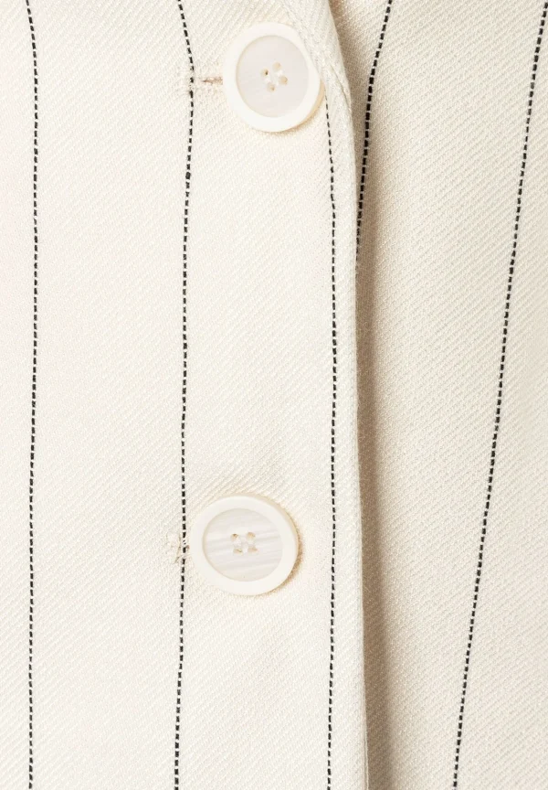 MORE & MORE Nadelstreifenblazer, ecru/schwarz, Frühjahrs-Kollektion