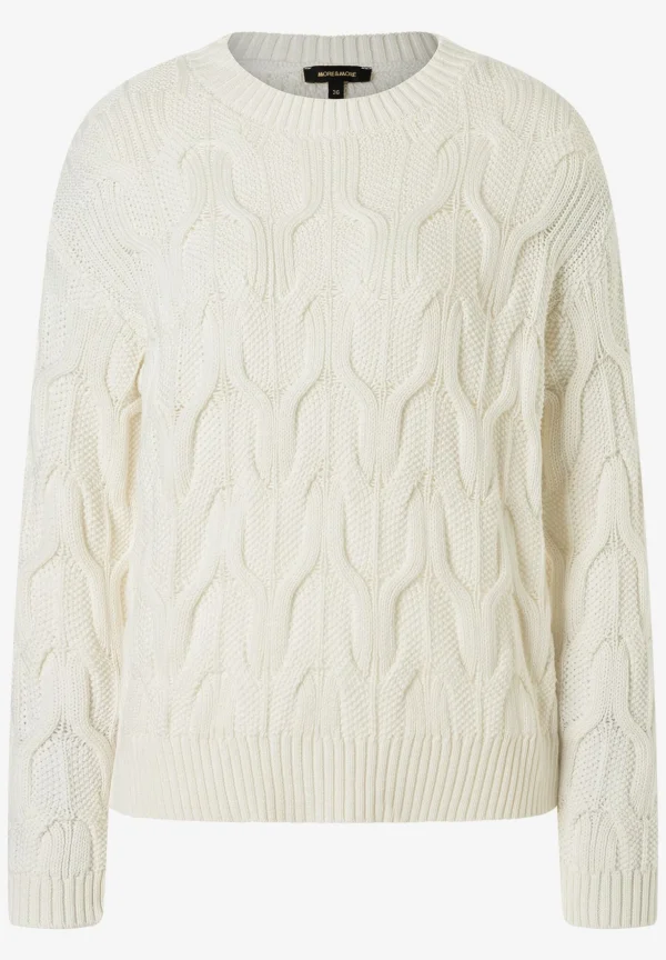 MORE & MORE Pullover mit Zopf, , Frühjahrs-Kollektion