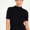 MORE & MORE Rippstrick-Pullover, Kurzarm,