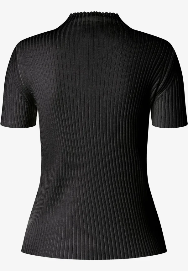 MORE & MORE Rippstrick-Pullover, Kurzarm,