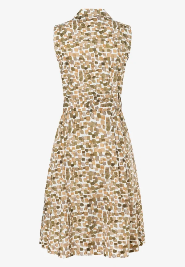 MORE & MORE ärmelloses Hemdblusenkleid, Tupfen-Print, Sommer-Kollektion