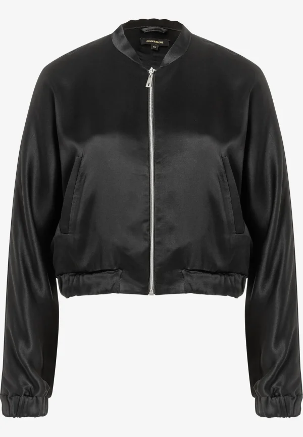 MORE & MORE Satin-Blouson, , Frühjahrs-Kollektion