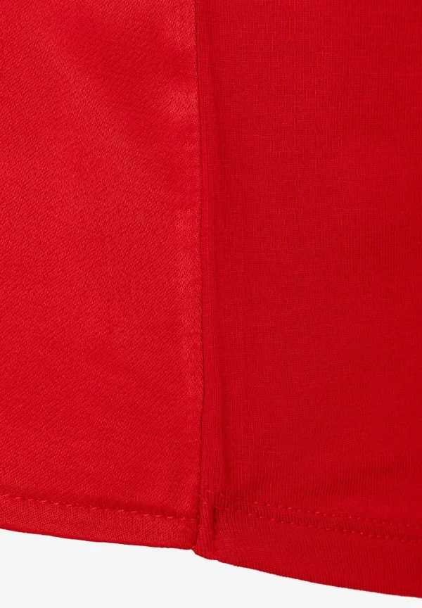 MORE & MORE Shirt mit Satinfront, soft red, Frühjahrs-Kollektion
