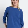 MORE & MORE Sweatshirt mit 3/4 Arm, gitanes blue, Frühjahrs-Kollektion