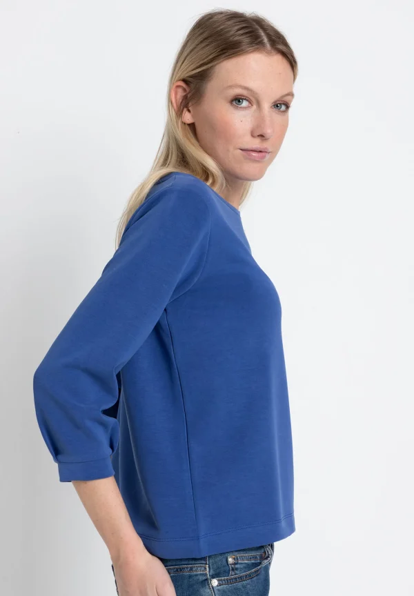 MORE & MORE Sweatshirt mit 3/4 Arm, gitanes blue, Frühjahrs-Kollektion