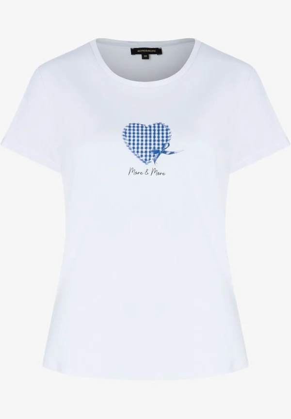 MORE & MORE T-Shirt mit Herz, blau, Volksfest