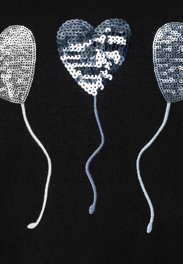 MORE & MORE T-Shirt mit Paillettenherzen, , Frühjahrs-Kollektion
