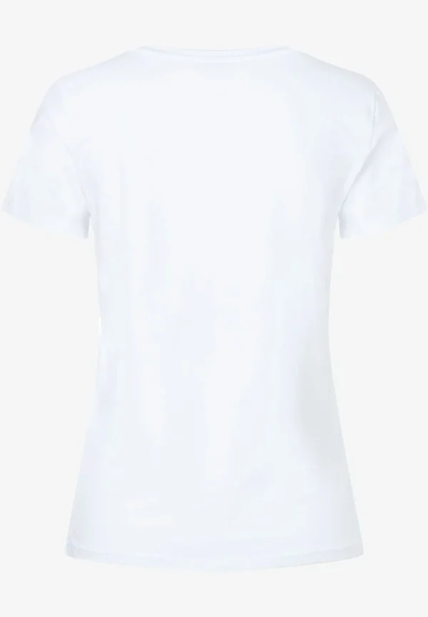 MORE & MORE T-Shirt mit Pailletten-Herz, weiß, Frühjahrs-Kollektion