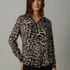MORE & MORE Viskosebluse, Leoprint, Winter-Kollektion